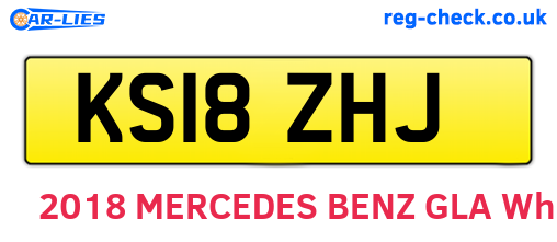 KS18ZHJ are the vehicle registration plates.