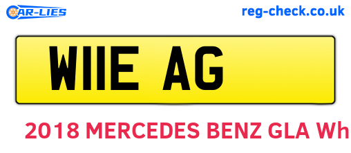 W11EAG are the vehicle registration plates.