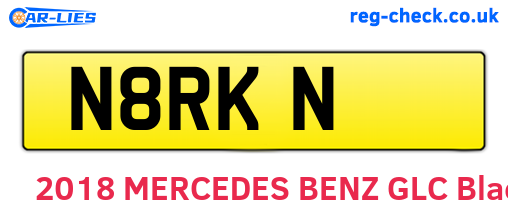N8RKN are the vehicle registration plates.
