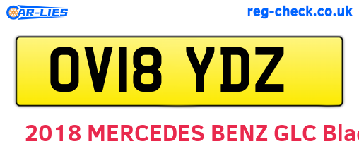 OV18YDZ are the vehicle registration plates.