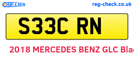 S33CRN are the vehicle registration plates.