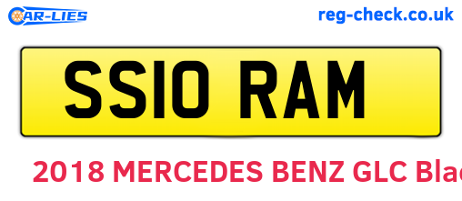 SS10RAM are the vehicle registration plates.