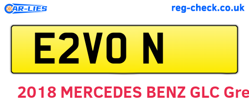 E2VON are the vehicle registration plates.