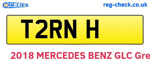 T2RNH are the vehicle registration plates.