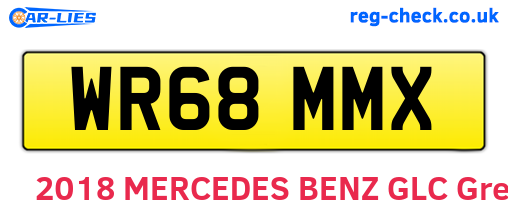 WR68MMX are the vehicle registration plates.