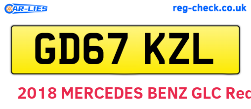 GD67KZL are the vehicle registration plates.