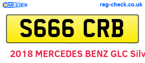 S666CRB are the vehicle registration plates.