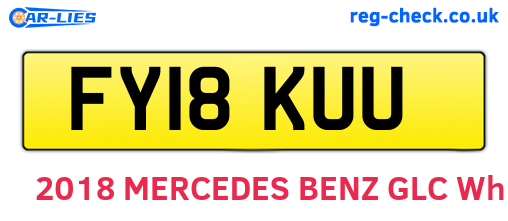 FY18KUU are the vehicle registration plates.