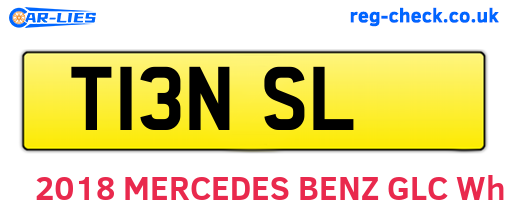 T13NSL are the vehicle registration plates.