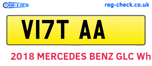 V17TAA are the vehicle registration plates.