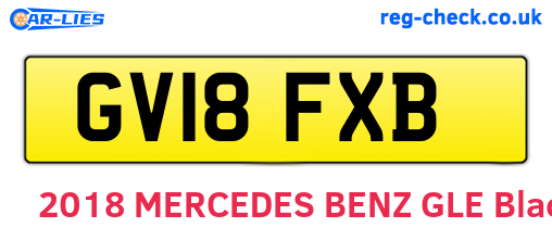 GV18FXB are the vehicle registration plates.