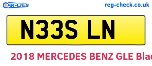 N33SLN are the vehicle registration plates.
