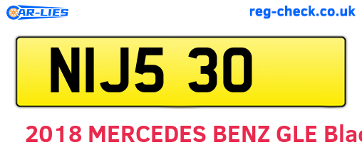 NIJ530 are the vehicle registration plates.