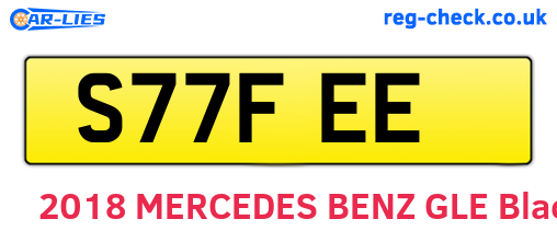 S77FEE are the vehicle registration plates.