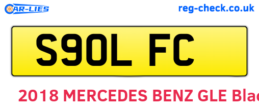 S90LFC are the vehicle registration plates.