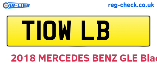 T10WLB are the vehicle registration plates.