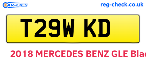 T29WKD are the vehicle registration plates.