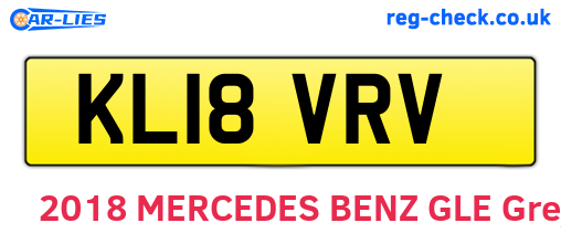 KL18VRV are the vehicle registration plates.