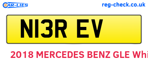 N13REV are the vehicle registration plates.