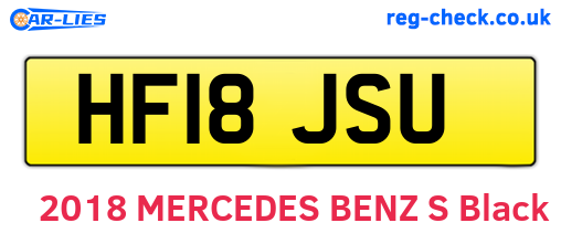 HF18JSU are the vehicle registration plates.