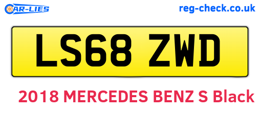 LS68ZWD are the vehicle registration plates.