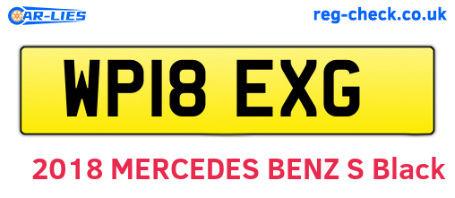 WP18EXG are the vehicle registration plates.