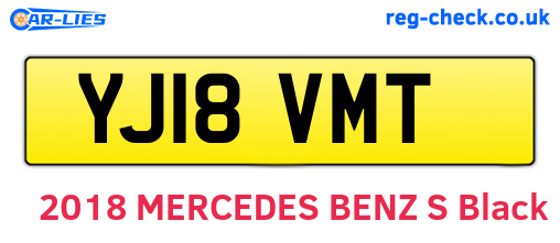 YJ18VMT are the vehicle registration plates.