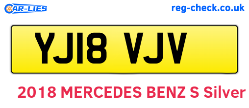 YJ18VJV are the vehicle registration plates.
