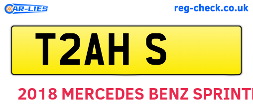 T2AHS are the vehicle registration plates.