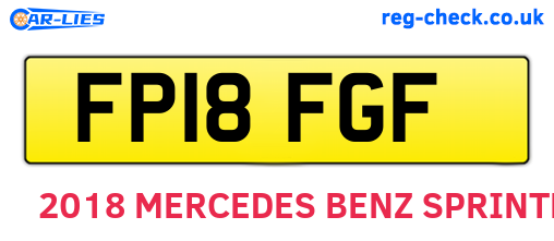 FP18FGF are the vehicle registration plates.