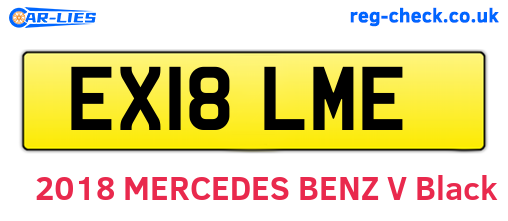 EX18LME are the vehicle registration plates.