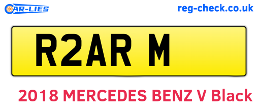 R2ARM are the vehicle registration plates.