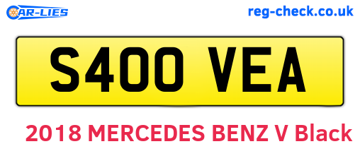 S400VEA are the vehicle registration plates.