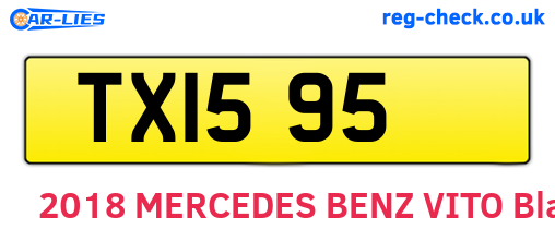 TXI595 are the vehicle registration plates.