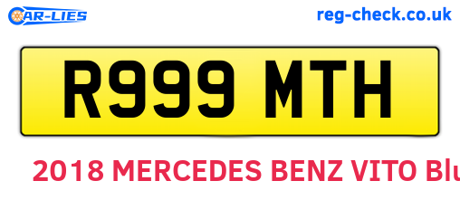 R999MTH are the vehicle registration plates.