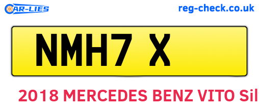 NMH7X are the vehicle registration plates.