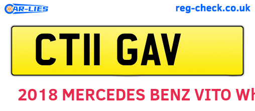 CT11GAV are the vehicle registration plates.