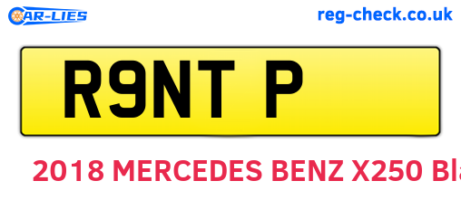 R9NTP are the vehicle registration plates.