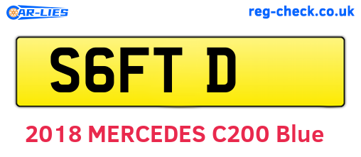 S6FTD are the vehicle registration plates.