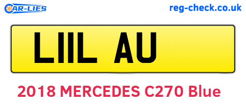 L11LAU are the vehicle registration plates.