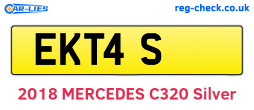 EKT4S are the vehicle registration plates.