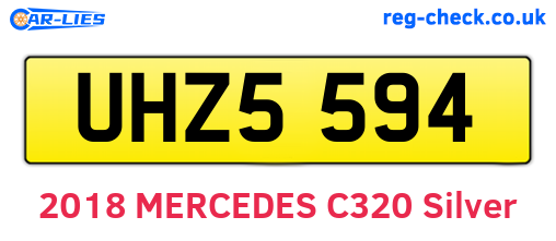 UHZ5594 are the vehicle registration plates.