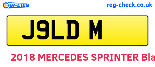 J9LDM are the vehicle registration plates.