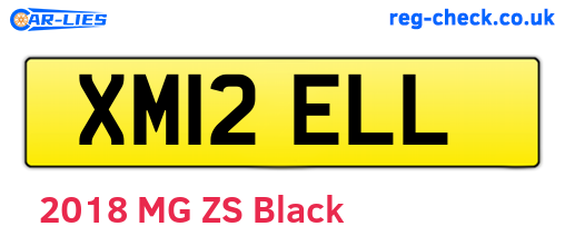 XM12ELL are the vehicle registration plates.
