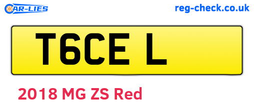 T6CEL are the vehicle registration plates.