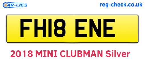 FH18ENE are the vehicle registration plates.