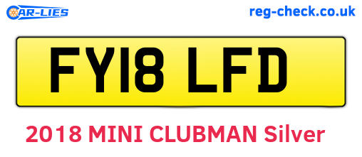 FY18LFD are the vehicle registration plates.