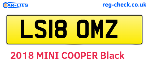 LS18OMZ are the vehicle registration plates.