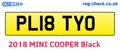 PL18TYO are the vehicle registration plates.