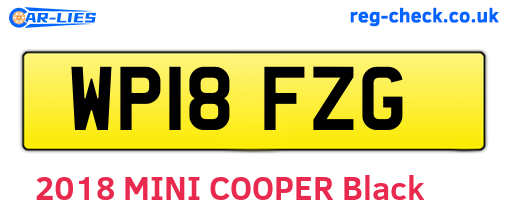 WP18FZG are the vehicle registration plates.